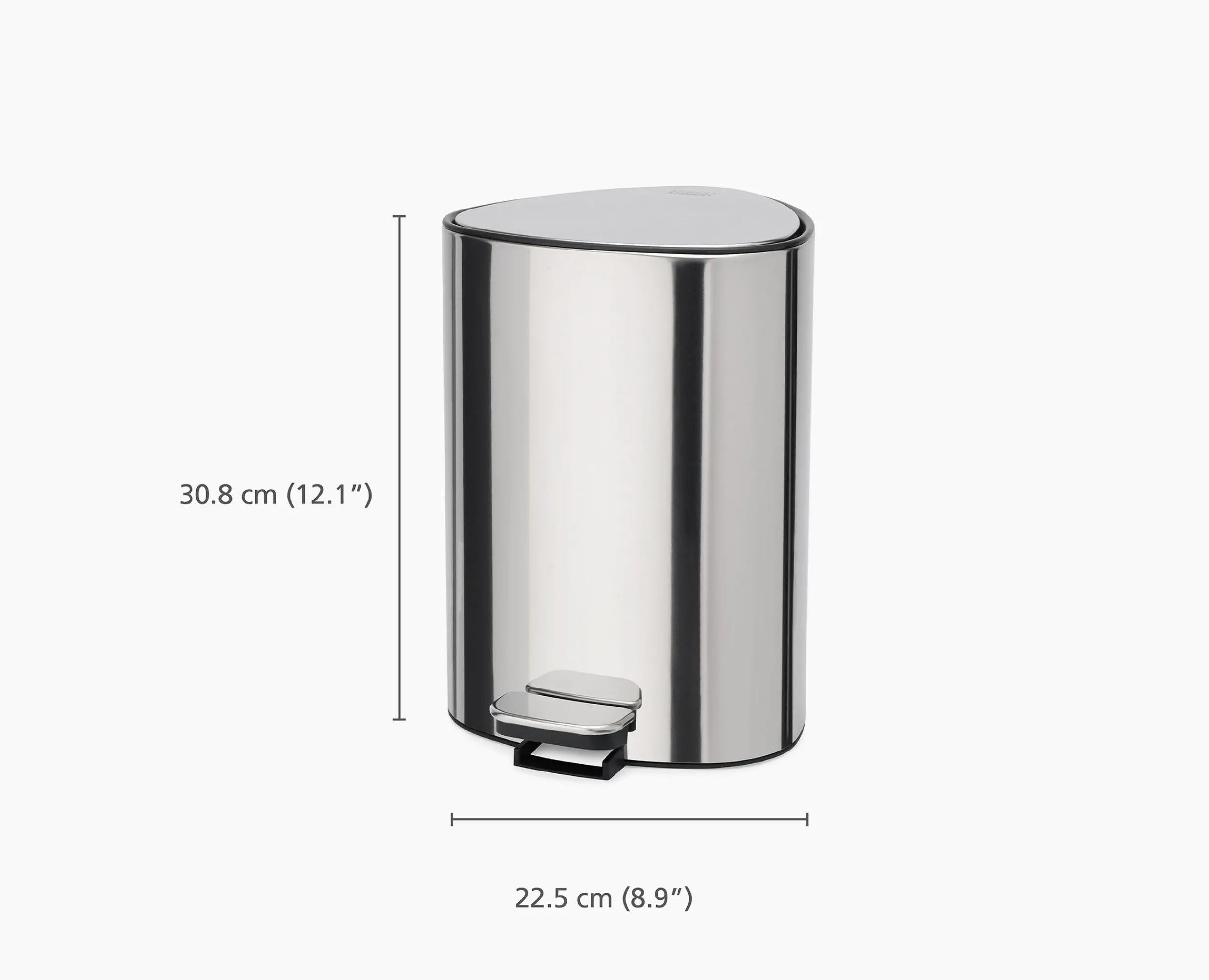 Poubelle Salle de Bain Inox à Pédale 5L EasyStore™ Luxe Poubelle De Salle De Bain|Poubelles De Salle De Bain