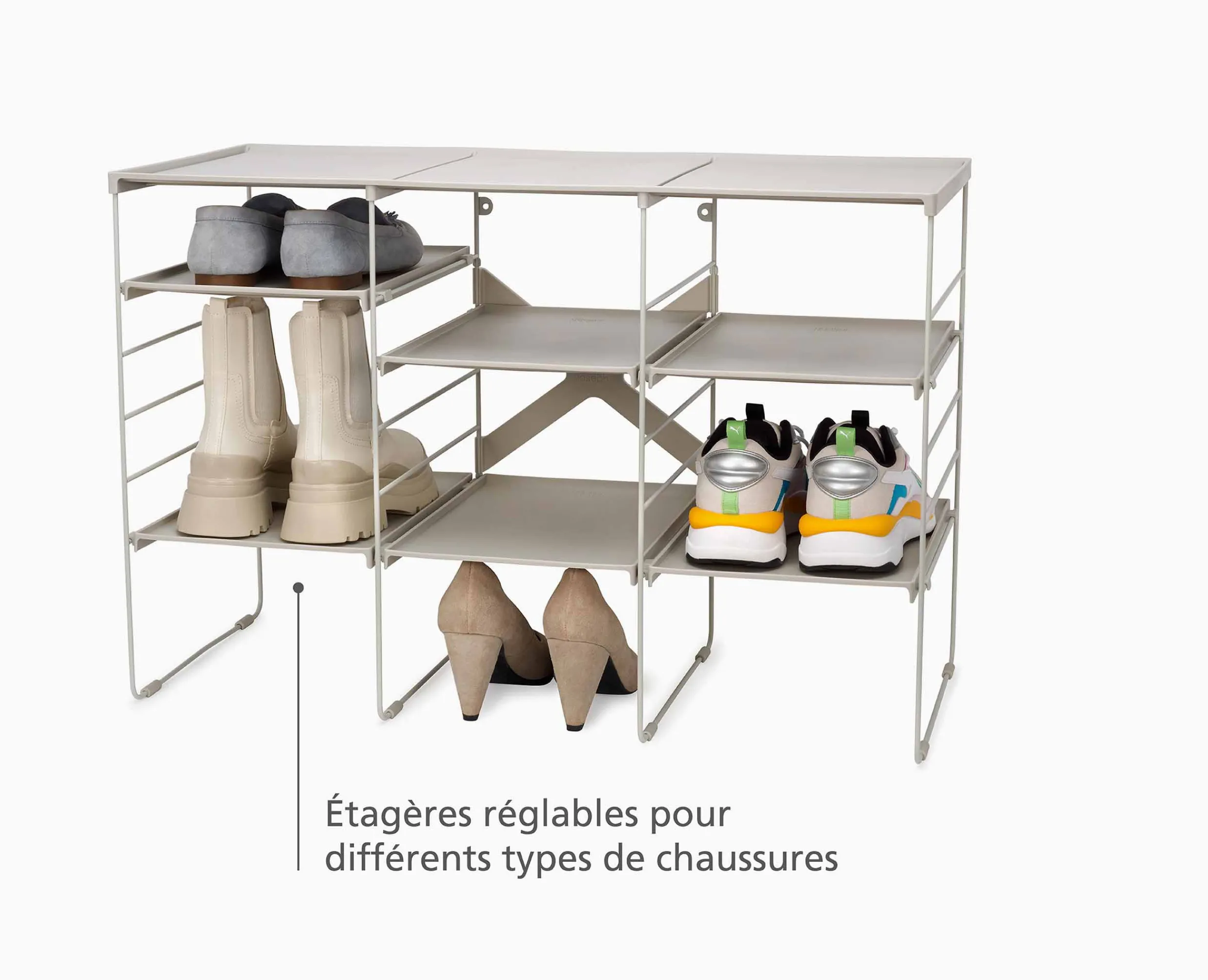 Online Range Chaussures Ajustable Triple Level™ Plus Organisateurs De Vêtements|Rangements À Chaussures