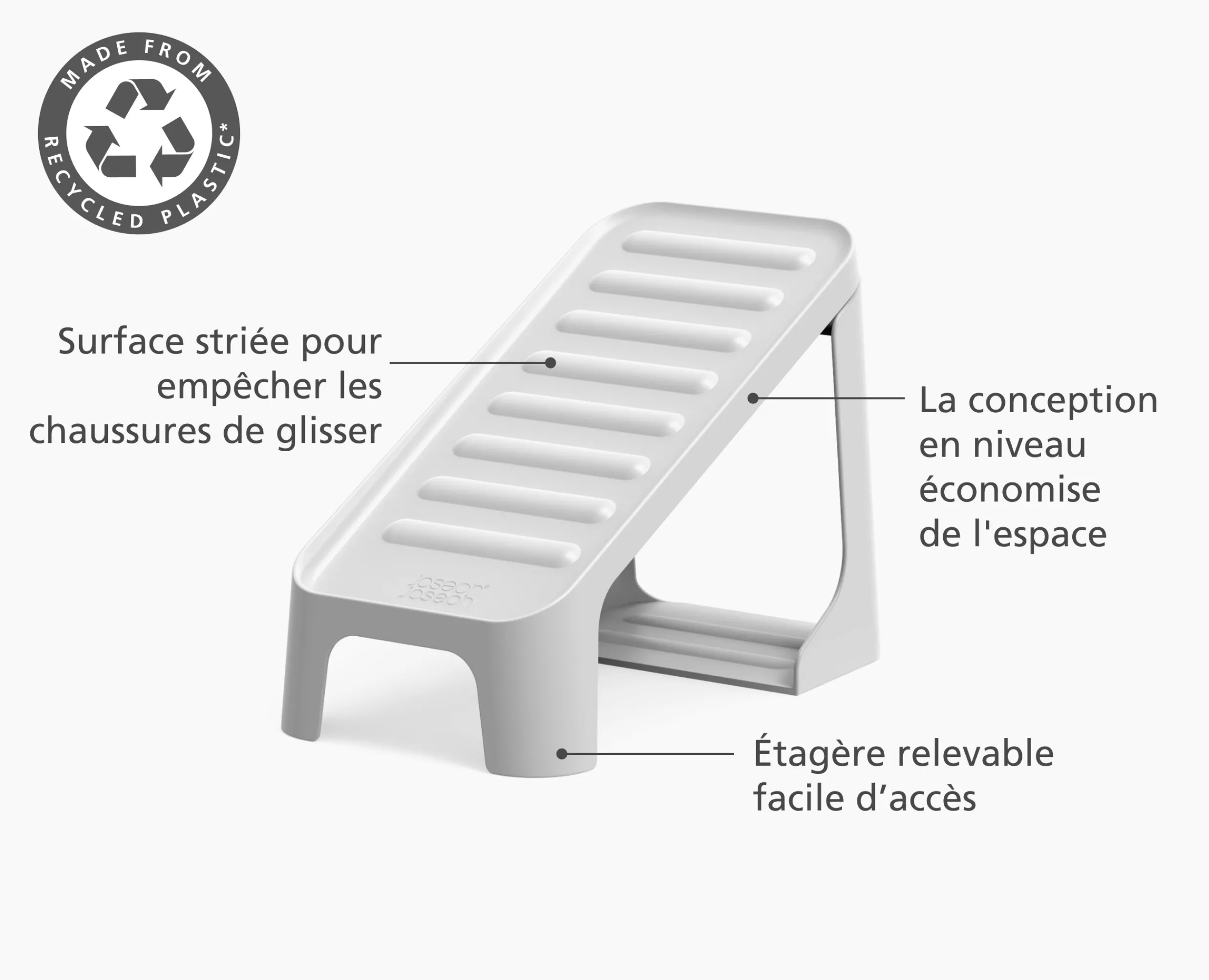 Online Range-Chaussures Multi-niveaux Shoe-In™ Compact Écru à 2 pièces Organisateurs De Vêtements|Rangements À Chaussures