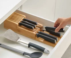 Range-couteaux en à 2 niveaux DrawerStore™ Rangements Tiroirs De Cuisine