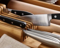 Range-couteaux en à 2 niveaux DrawerStore™ Rangements Tiroirs De Cuisine