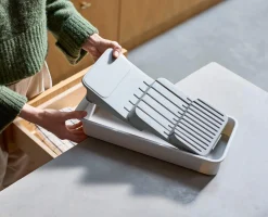 New Range-Couteaux Recyclé Compact à 2 Niveaux Drawerstore™ Rangements Tiroirs De Cuisine