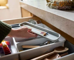 Discount Range-Couverts Extensible Recyclé Drawerstore™ Rangements Tiroirs De Cuisine