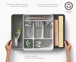 Discount Range-Couverts Extensible Recyclé Drawerstore™ Rangements Tiroirs De Cuisine