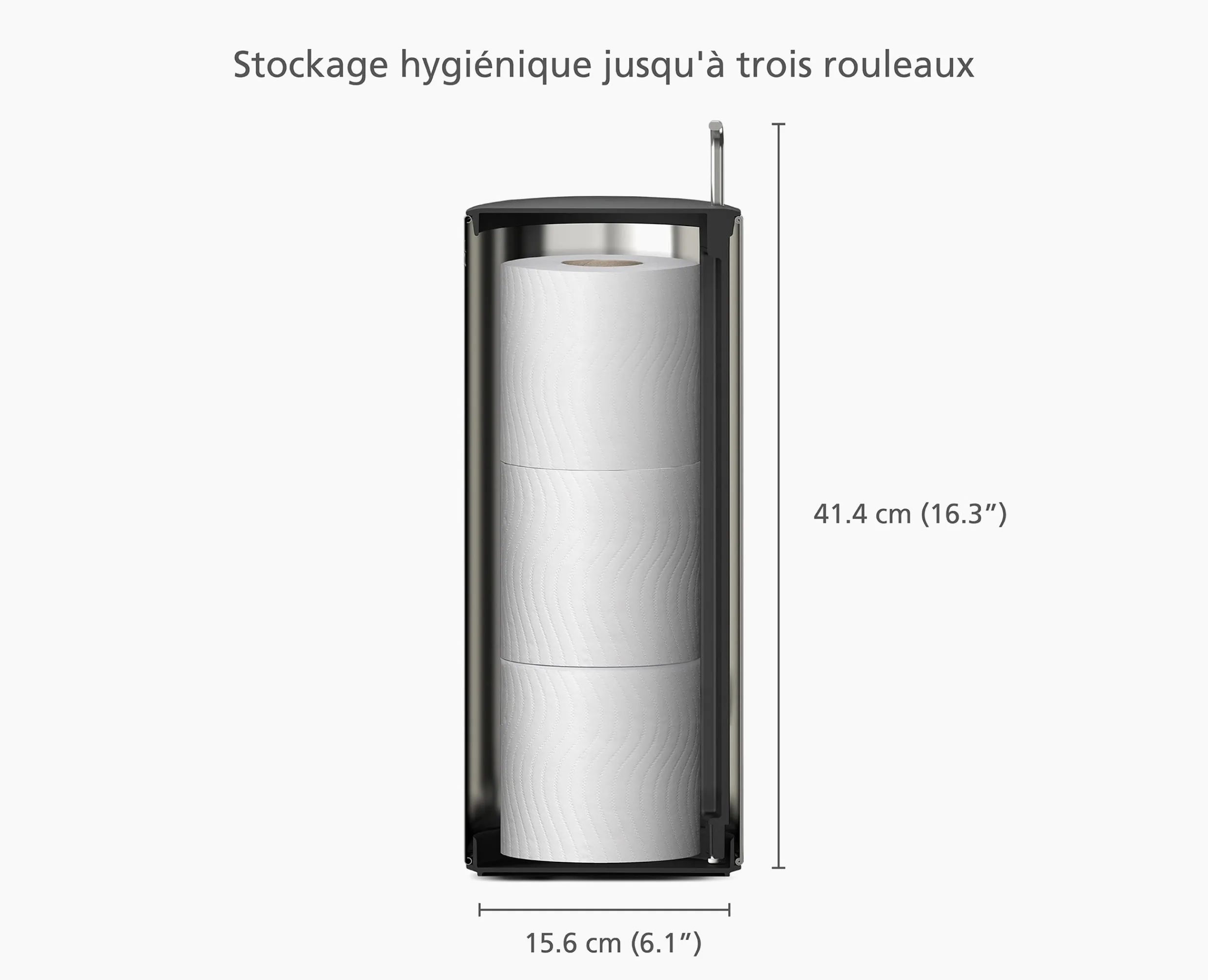 Rangement Pour Papier Toilette Easystore™ Luxe Brosses Wc Et Portes-Papier Toilette|Accessoires Salle De Bain De Luxe