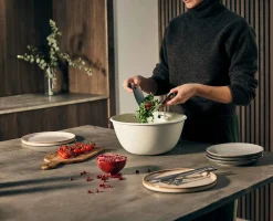 Best Saladier avec ensemble serveurs et moulin à sel et à poivre Sets D'Ustensiles De Cuisine