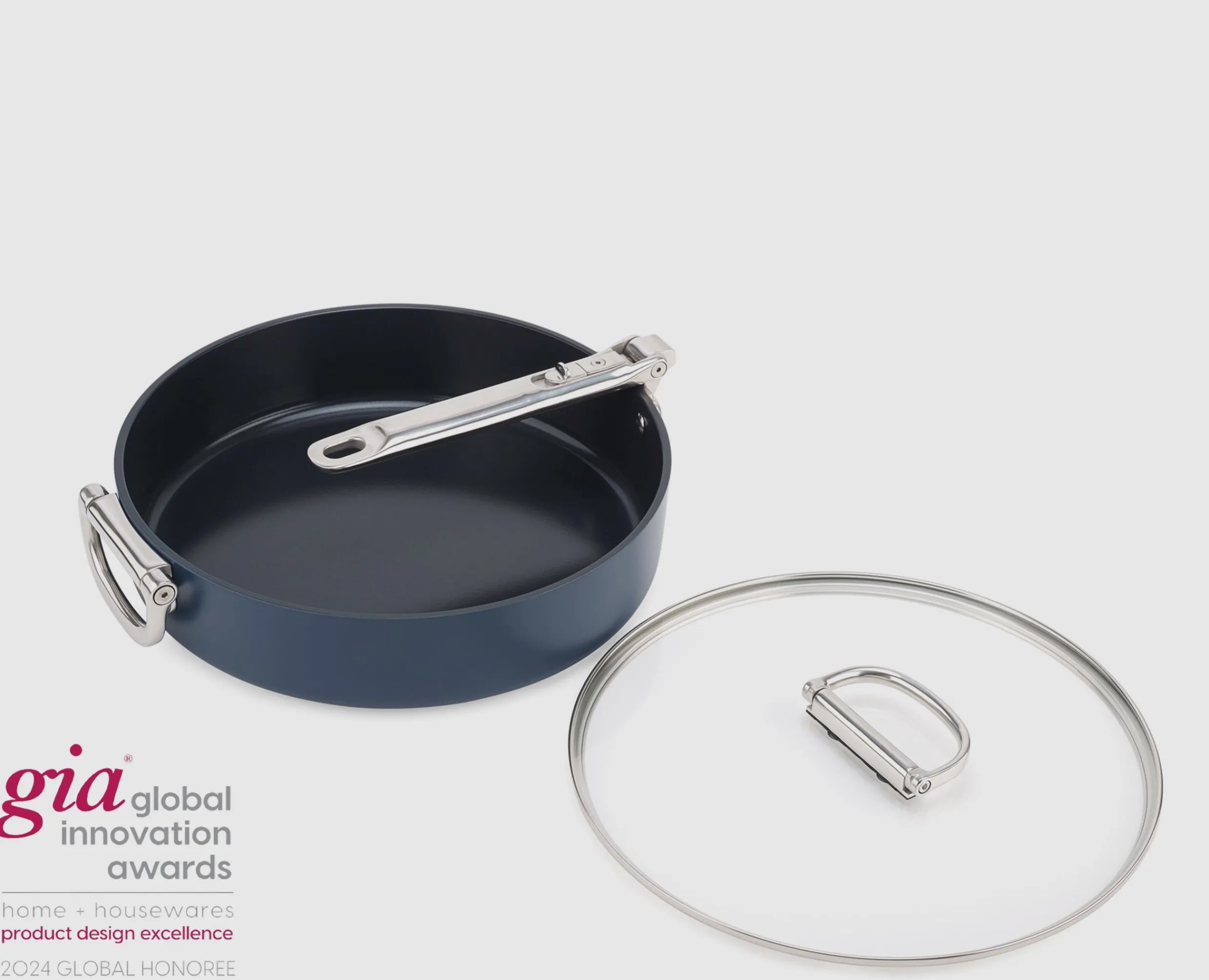 Online Sauteuse Space antiadhésive en céramique 28 cm e avec poignée pliante et couvercle Poêles Et Casseroles