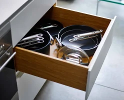 Online Sauteuse Space antiadhésive en céramique 28 cm e avec poignée pliante et couvercle Poêles Et Casseroles
