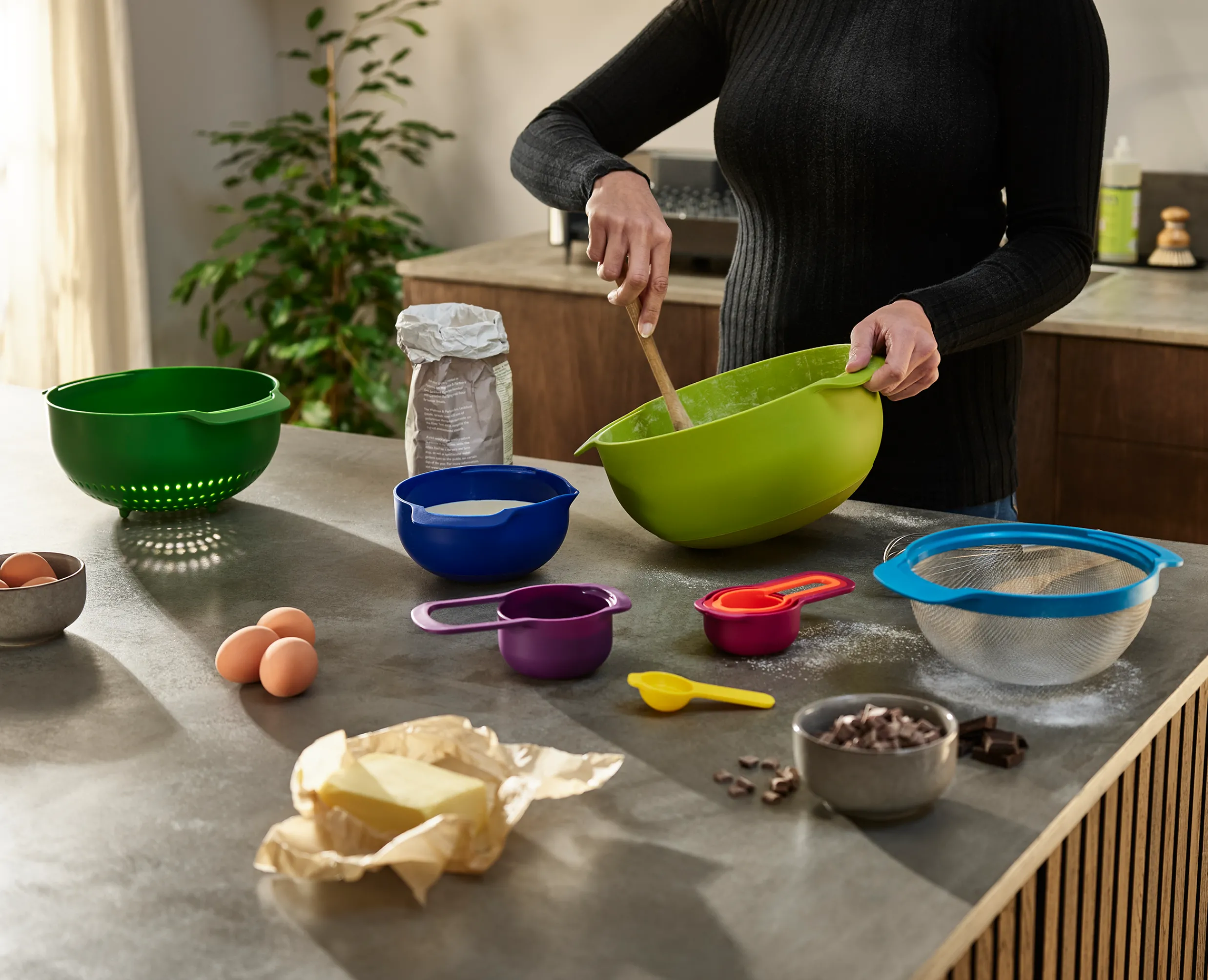 Clearance Set Compact de 9 Bols Mélangeurs Empilables en Nest™ 9 Plus Matériel & Ustensiles De Pâtisserie|Bols Mélangeurs