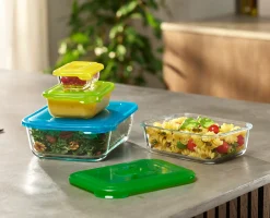 Best Set de 4 Boites de Conservation en Verre Nest™ Glass Rangement & Conservation Alimentaire