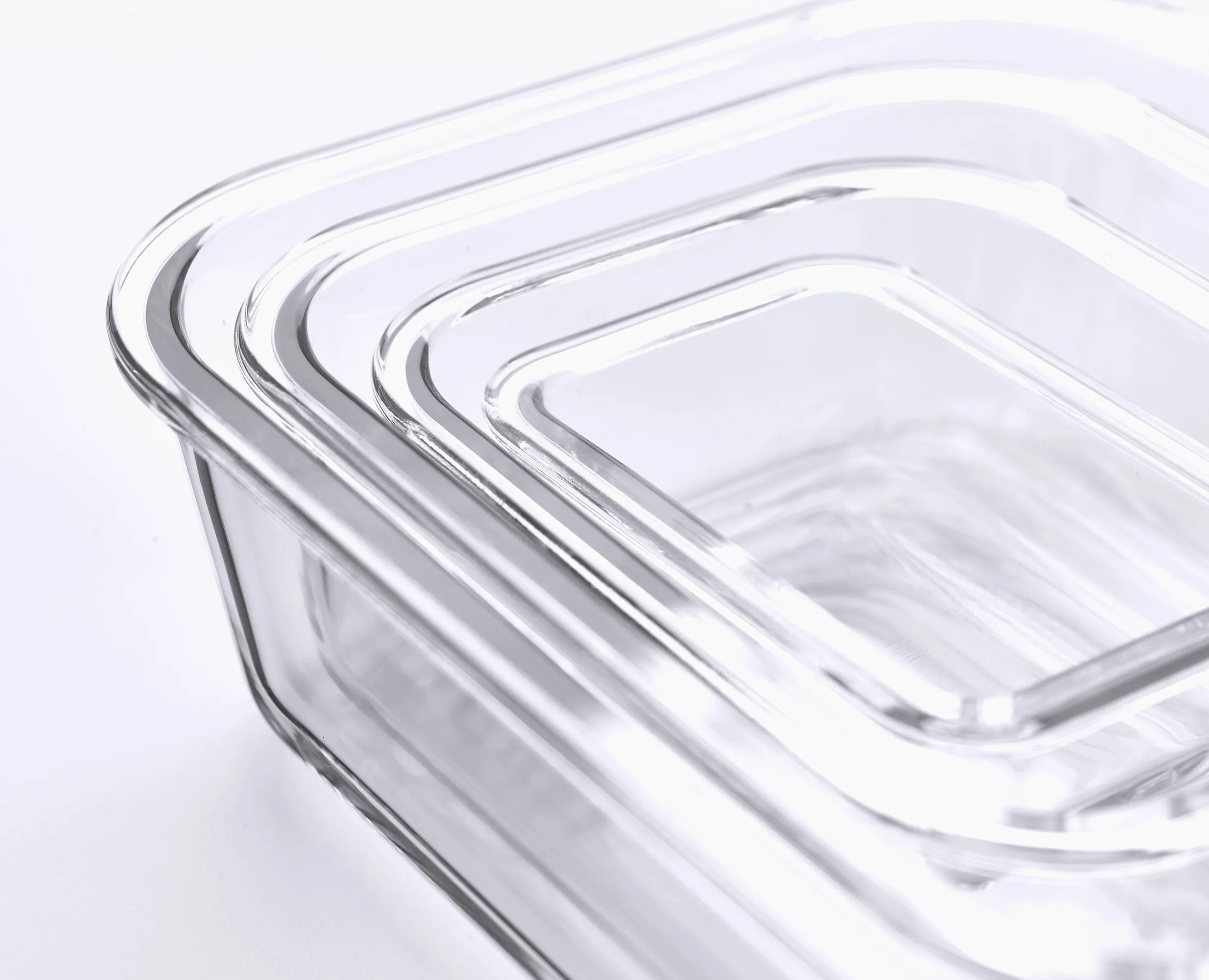 Best Set de 4 Boites de Conservation en Verre Nest™ Glass Rangement & Conservation Alimentaire