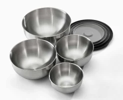 Online Set de 4 Bols Mélangeurs en Inox Nest™ Prep&Store Bols Mélangeurs|Matériel & Ustensiles De Pâtisserie