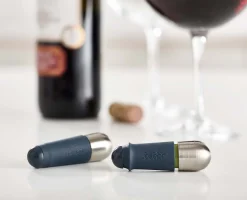 Hot Set de 2 Bouchons à Fermeture pour Vin BarWise™ Accessoires Vin Et Cocktails