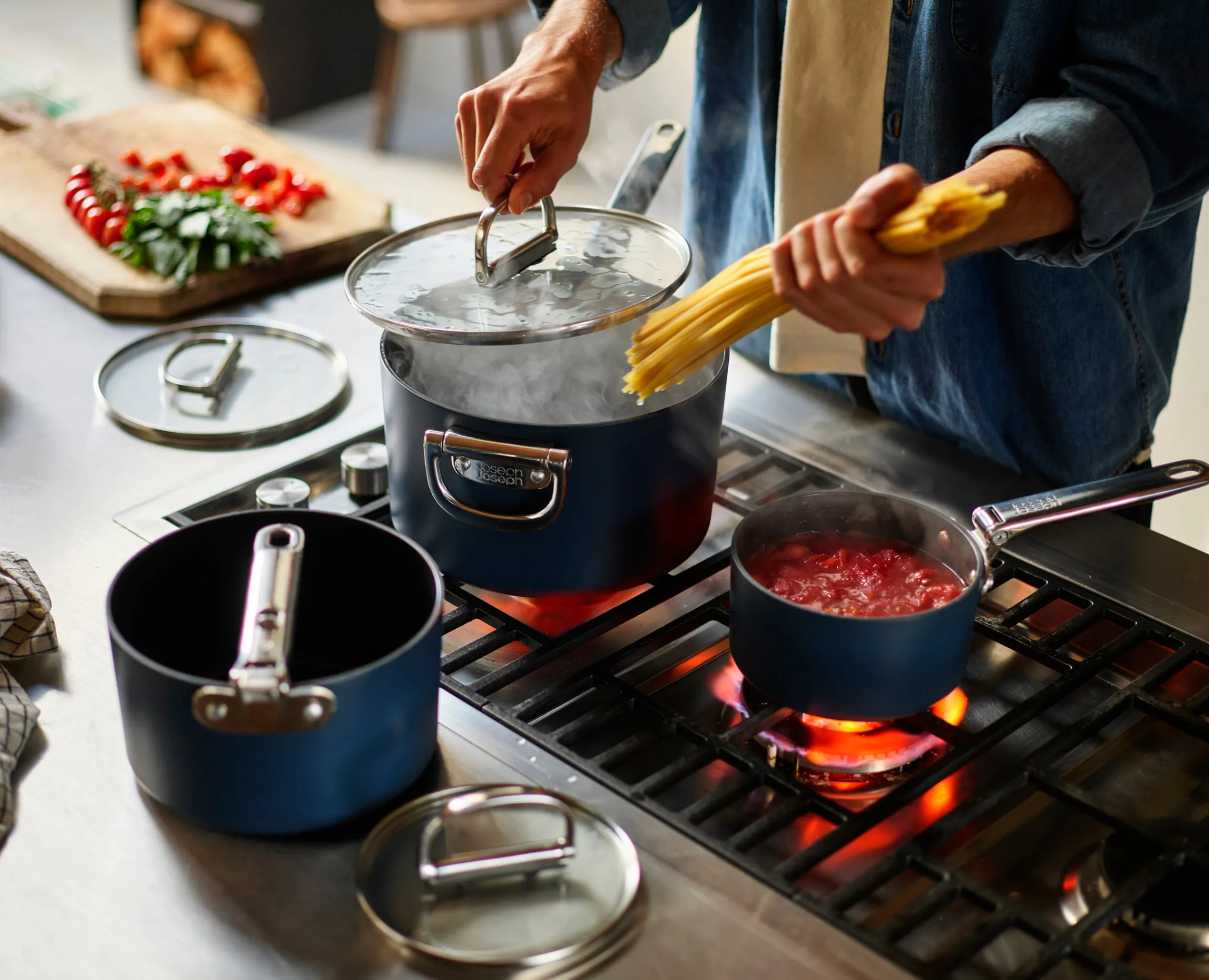 Sale Set de Casseroles avec Porte-Couvercles Space Poêles Et Casseroles|Batterie De Cuisine
