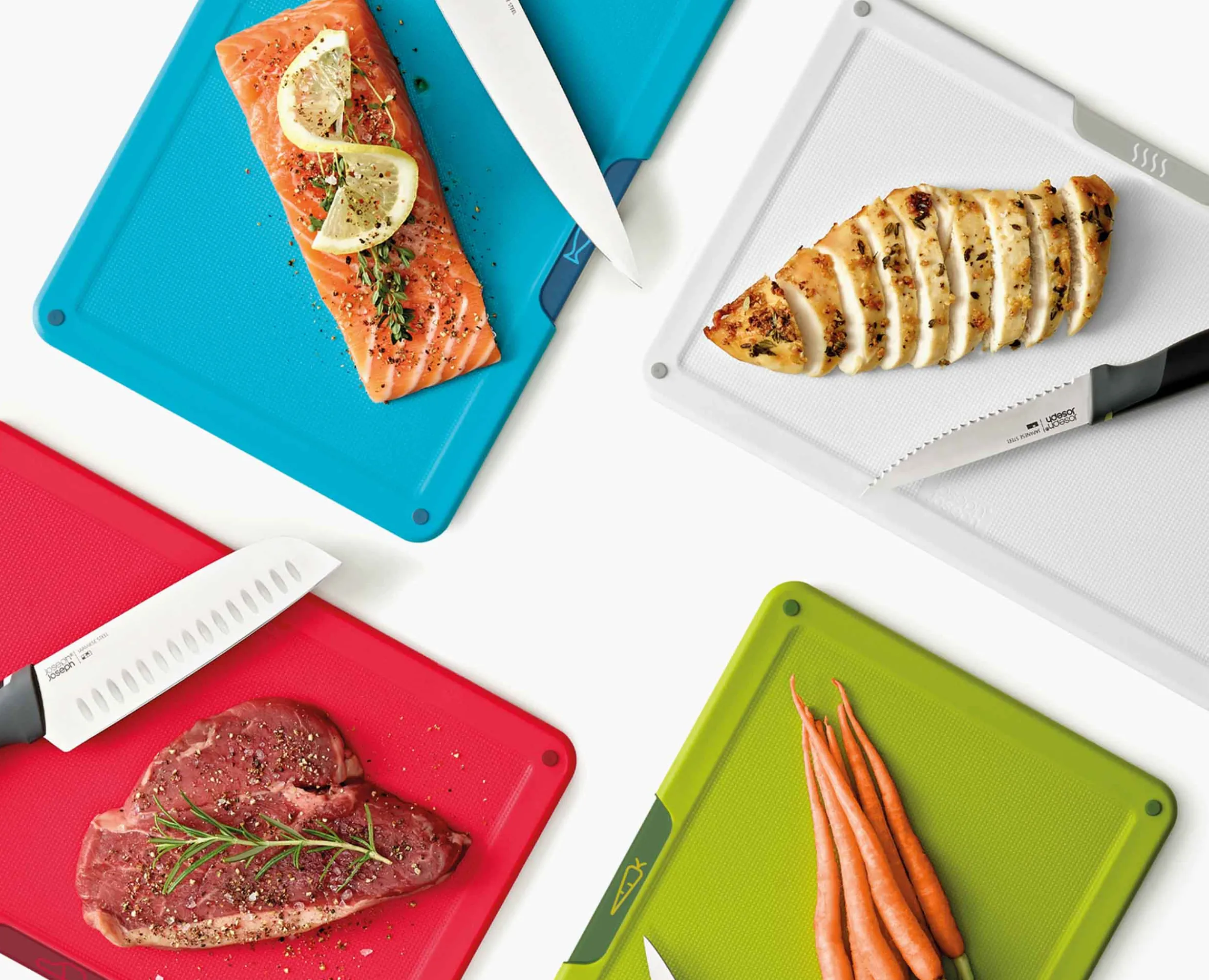 Sale Set de 4 Couteaux et 4 Planches à Découper Folio™ Icon Plus Planches À Découper