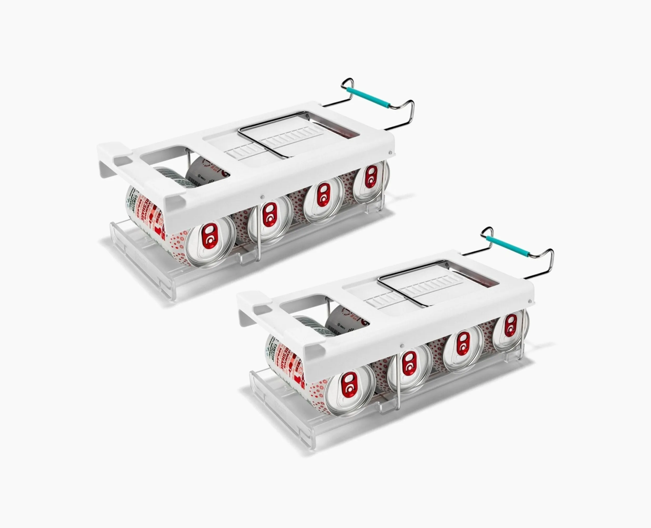 Clearance Set de deux Porte-Canettes Sous Étagère Fridgestore™ Sets De Rangement Et Organisation Pour La Maison|Rangement Pour Réfrigérateur