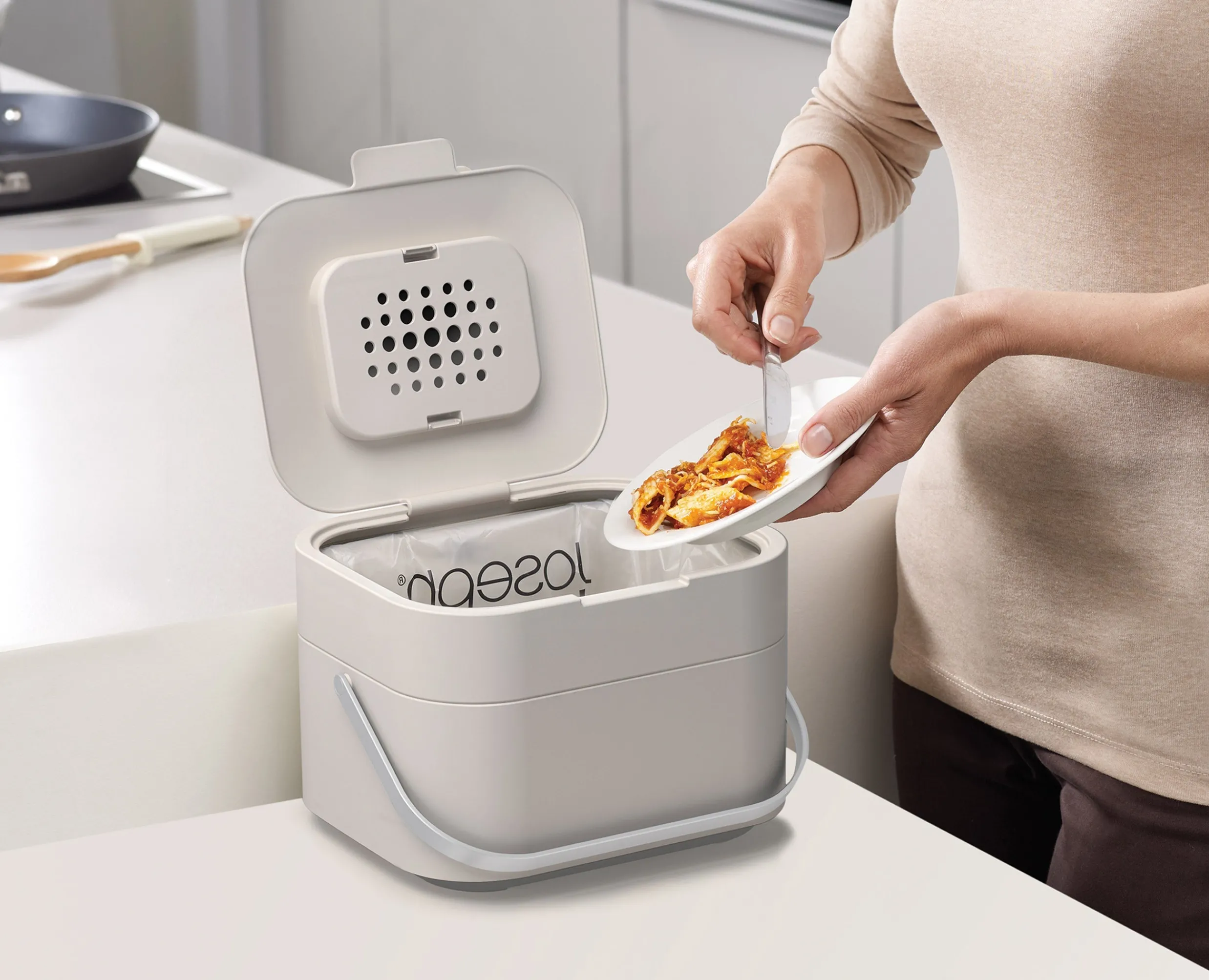 Sale Set De Démarrage Stack 4L En Pour Bac À Déchets Alimentaires Poubelle À Compost|Sets De Poubelles, Sacs Et Filtres
