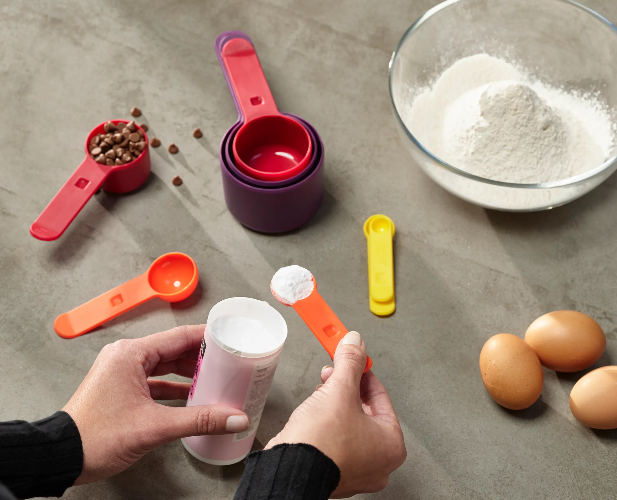 New Set de 8 Doseurs de Cuisine en Nest™ Matériel & Ustensiles De Pâtisserie|Verres Doseurs, Cuillères Doseuses Et Balances De Cuisine