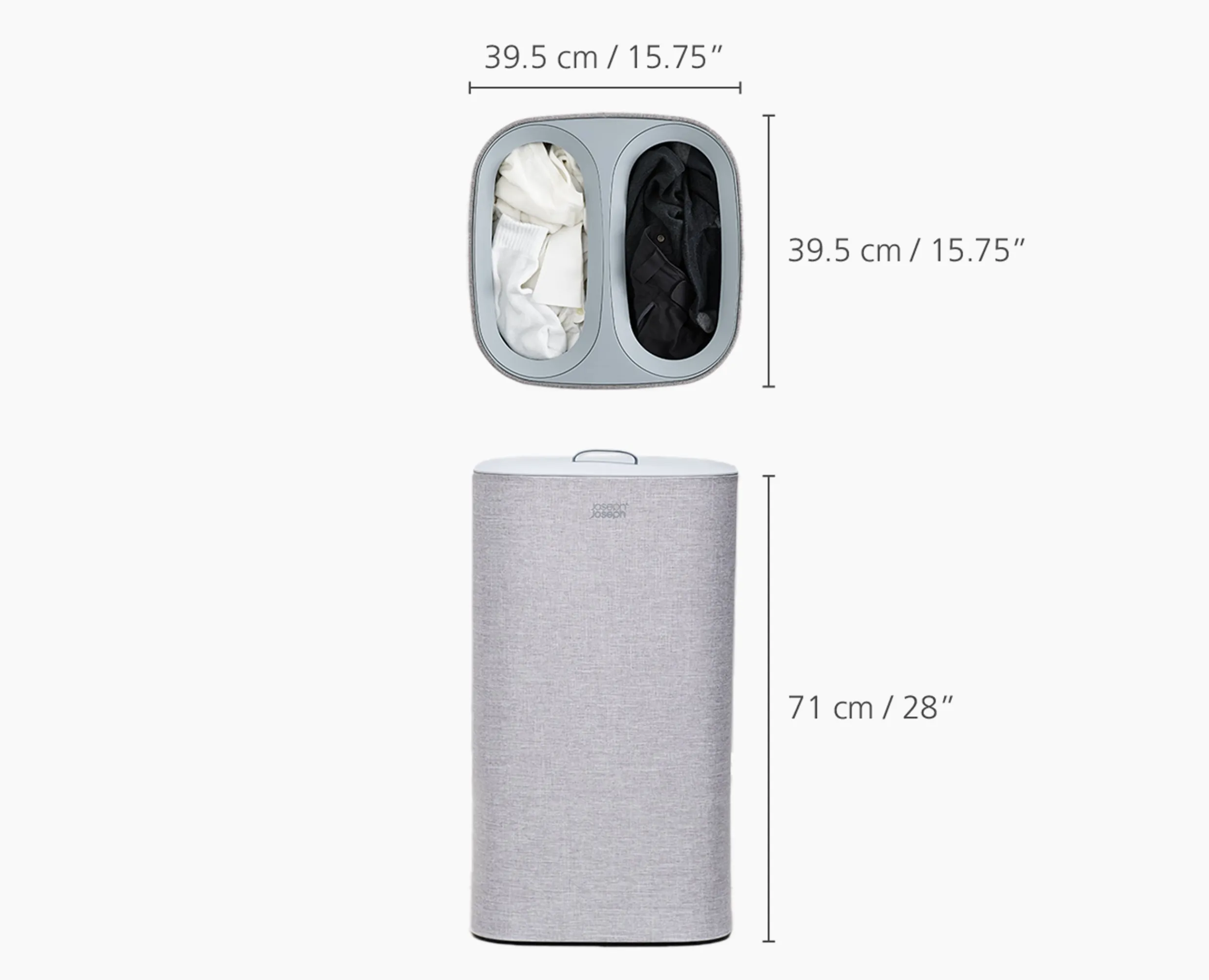 Sale Set de 2 paniers à linge avec Tota 60L et Hold-All 35L Paniers À Linge|Sets Innovants Pour Buanderie