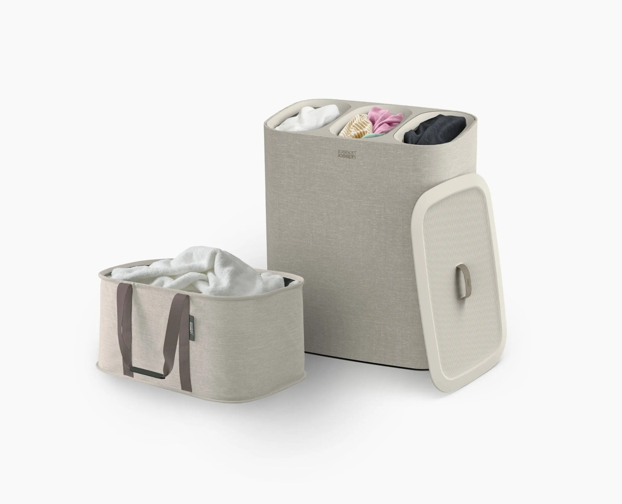 New Set de Paniers à Linge 90L Tota Trio et Panier Pliable Hold-All™ 35L Paniers À Linge|Sets Innovants Pour Buanderie