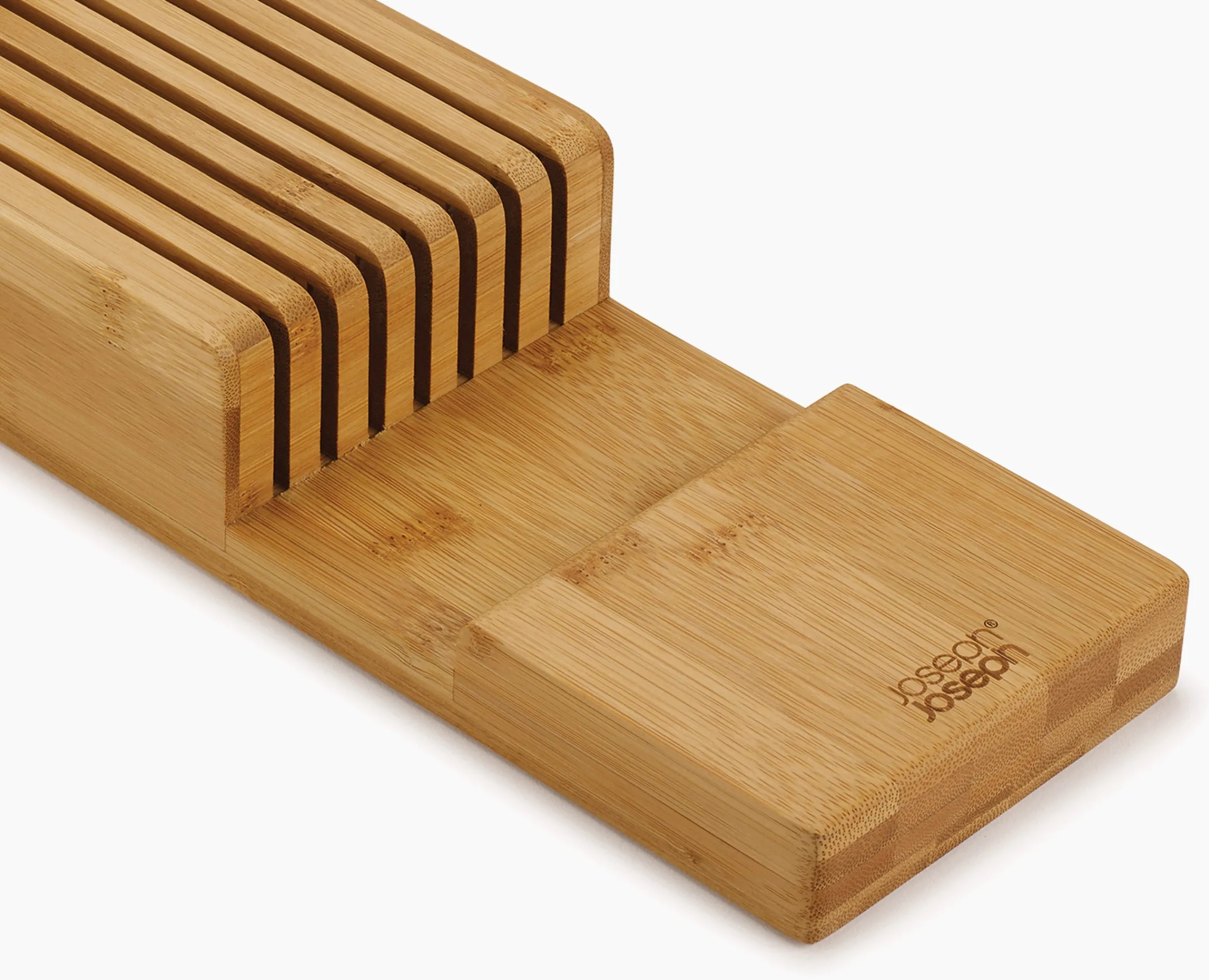 New Set De 2 Pièces Drawerstore™ : Organisateur De Couverts Et De Couteaux En Bambou Rangements Tiroirs De Cuisine