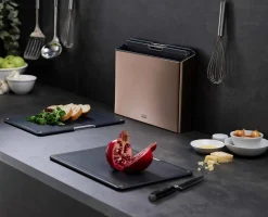 Best Set de 4 Planches à Découper avec Étui en Inox Folio™ Planches À Découper