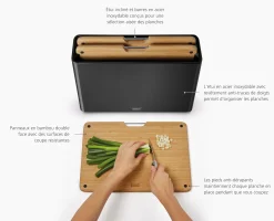 Discount Set de 3 Planches à Découper en Bambou et Étui Folio™ Planches À Découper