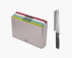 Outlet Set de 4 Planches à Découper Folio™ Icon avec Couteau de Chef Planches À Découper|Couteaux Et Ciseaux