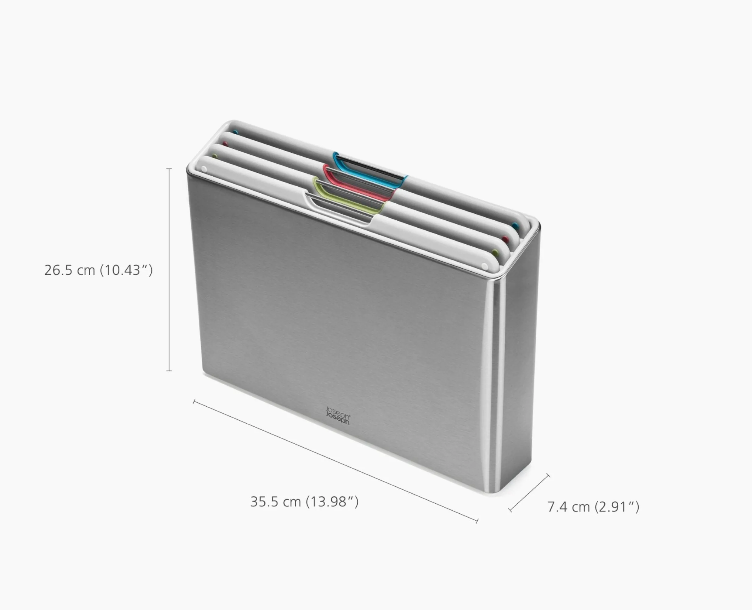 Clearance Set de 4 Planches à Découper avec Étui en Inox Folio™ Planches À Découper