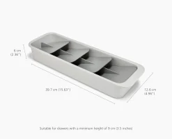 Set de 2 Range-Couverts et de Couteaux Compacts à Plusieurs Niveaux Drawerstore™ Rangements Tiroirs De Cuisine|Sets De Rangement Et Organisation Pour La Maison