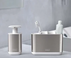 Sale Set de Salle de Bain Inox 2 Pièces Porte-Savons Et Distributeurs De Savon|Porte-Brosses À Dents