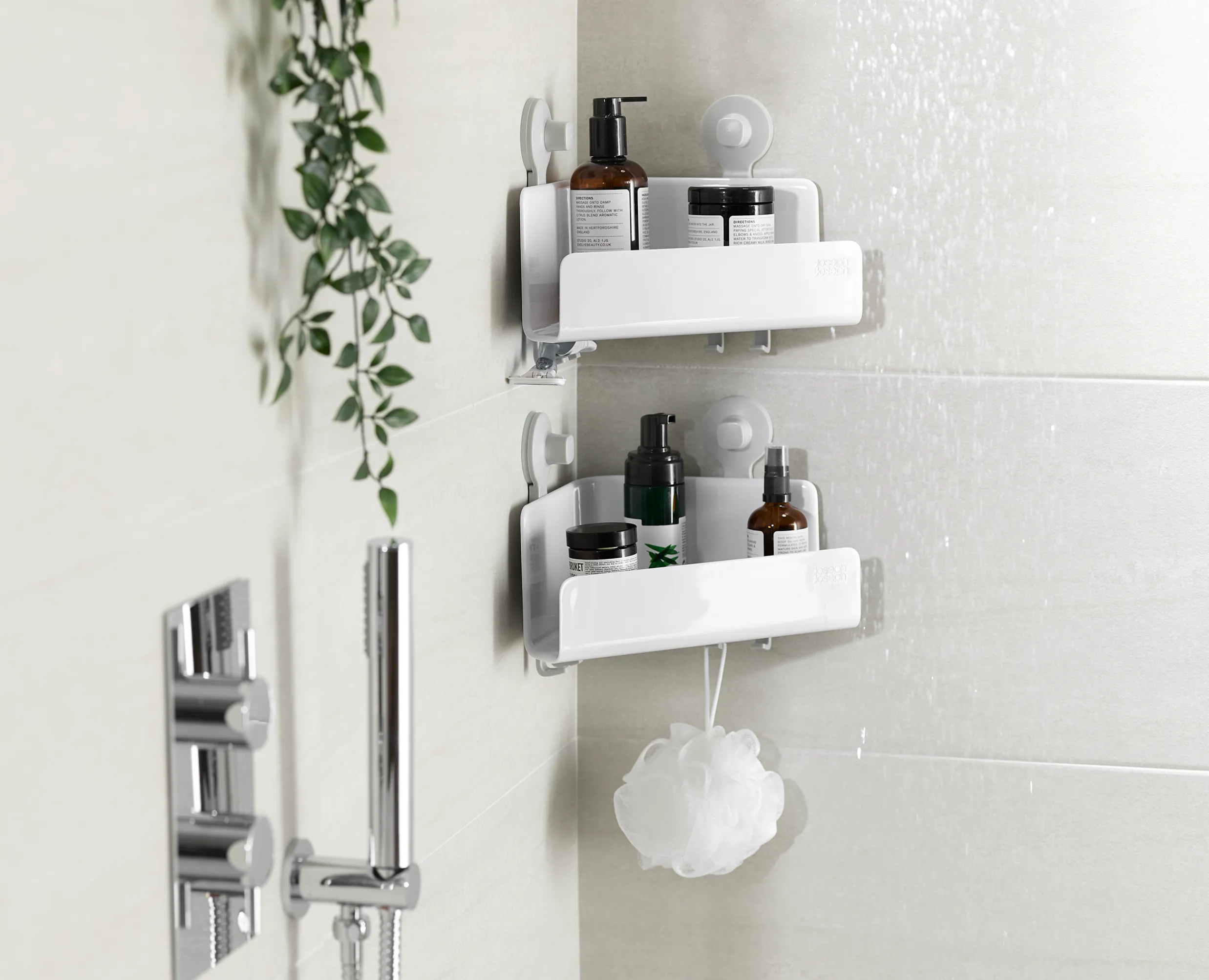 Clearance Set de 2 Étagères d'Angle de Douche EasyStore™ Accessoires De Douche|Sets D'Accessoires De Salle De Bain