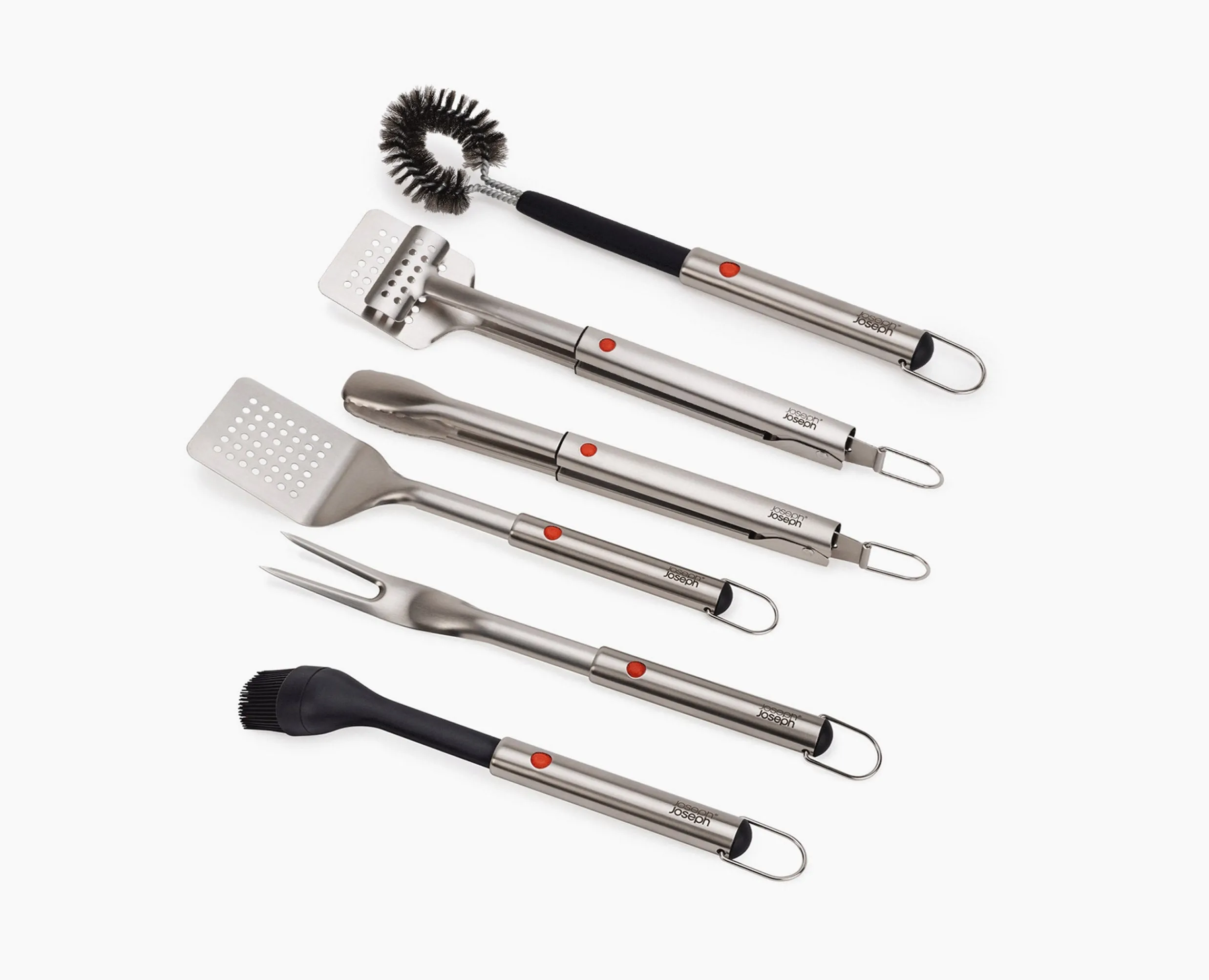 Set de 6 Ustensiles de Barbecue avec Manches Extensibles GrillOut Accessoires & Ustensiles De Barbecue|Sets D'Ustensiles De Cuisine