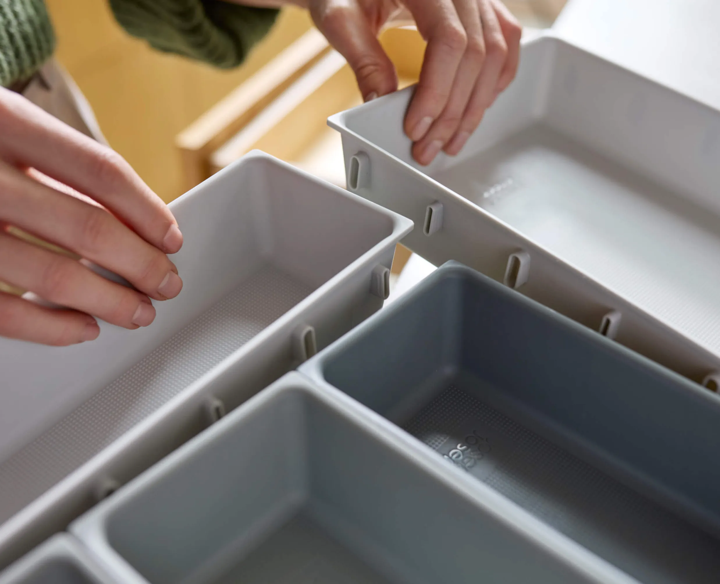 Best Set d'Organisateurs de Tiroir Modulaires de 10 pièces Foncé Blox™ Rangements Tiroirs De Cuisine