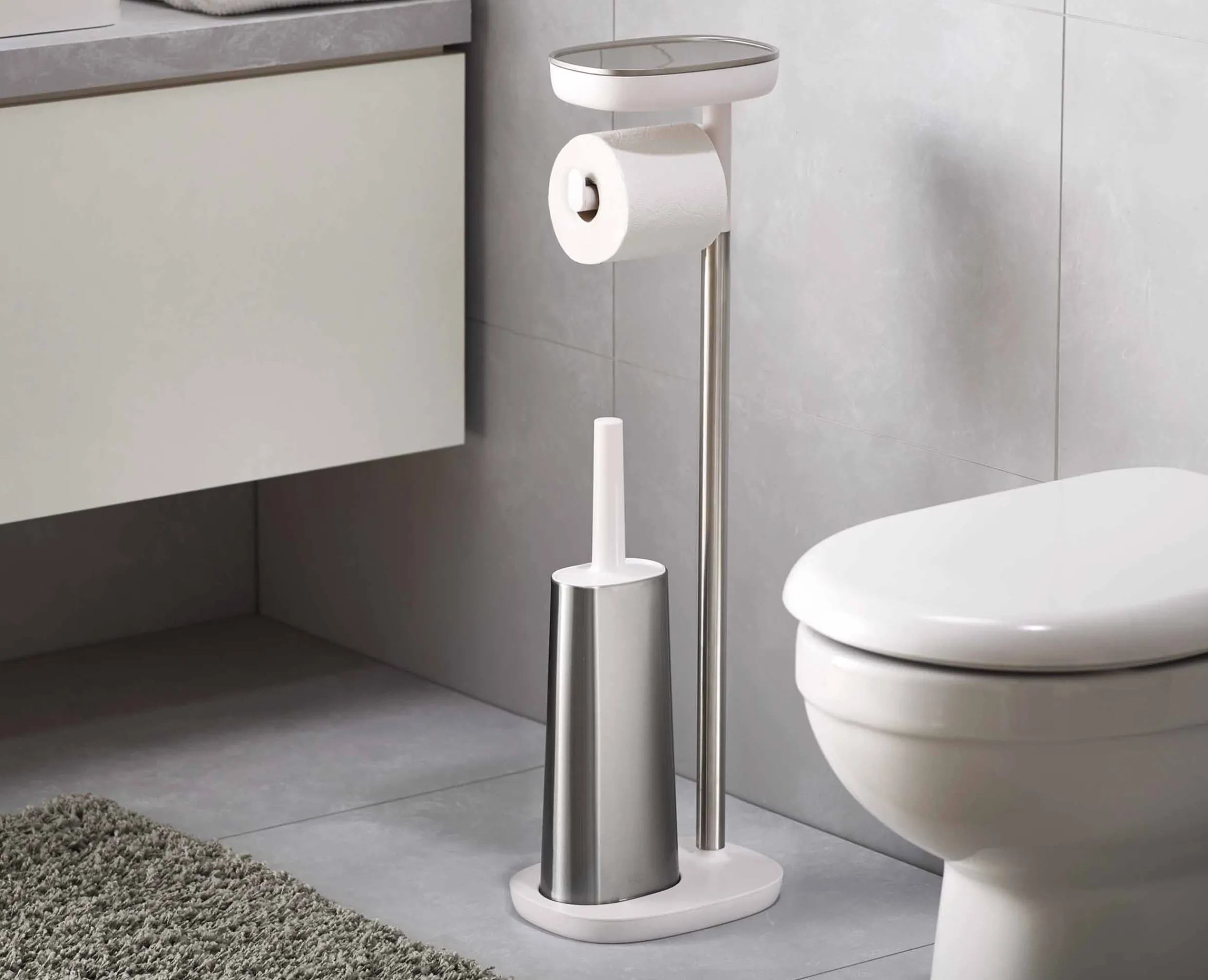 Set Porte Papier-Toilette Et Brosse WC EasyStore™ Plus Brosses Wc Et Portes-Papier Toilette