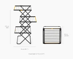 Online Étendoir à Linge Compact de Grande Capacité 16m AirFrame™ Étendoirs À Linge