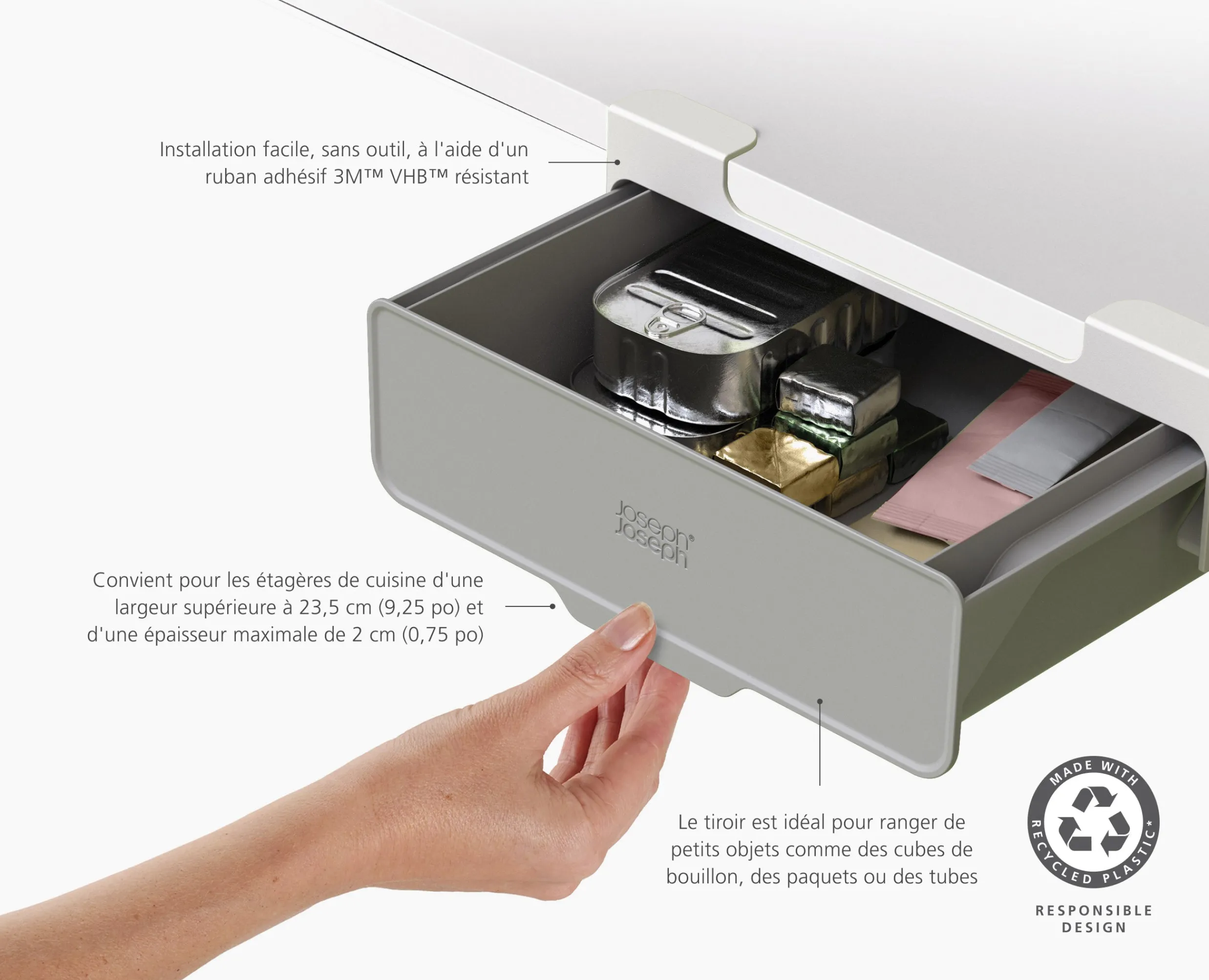 Outlet Tiroir Sous Étagère Recyclé Cupboardstore™ Rangements Placards De Cuisine|Rangements Tiroirs De Cuisine