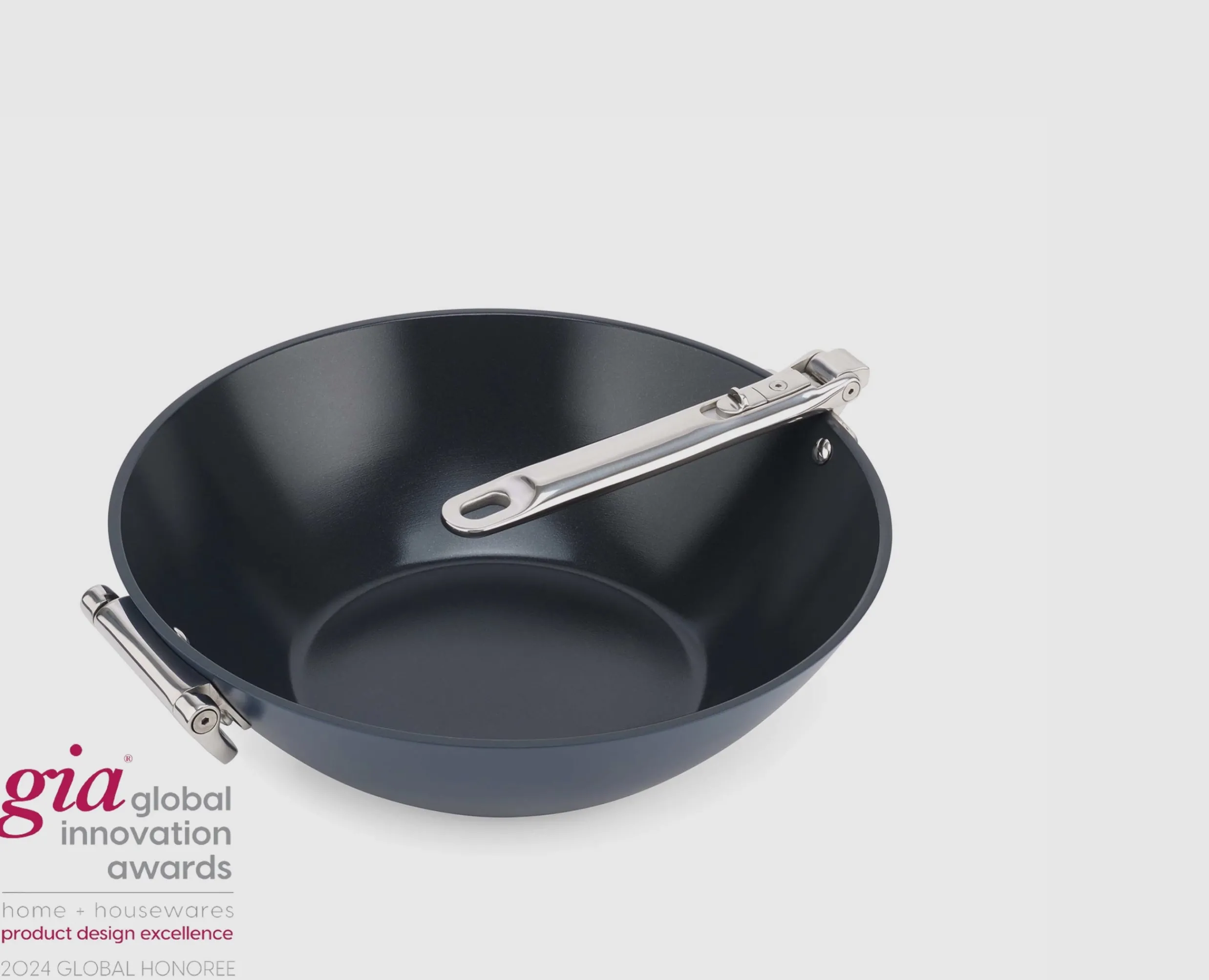 Outlet Wok Space antiadhésif en céramique 32 cm poignée pliante Poêles Et Casseroles